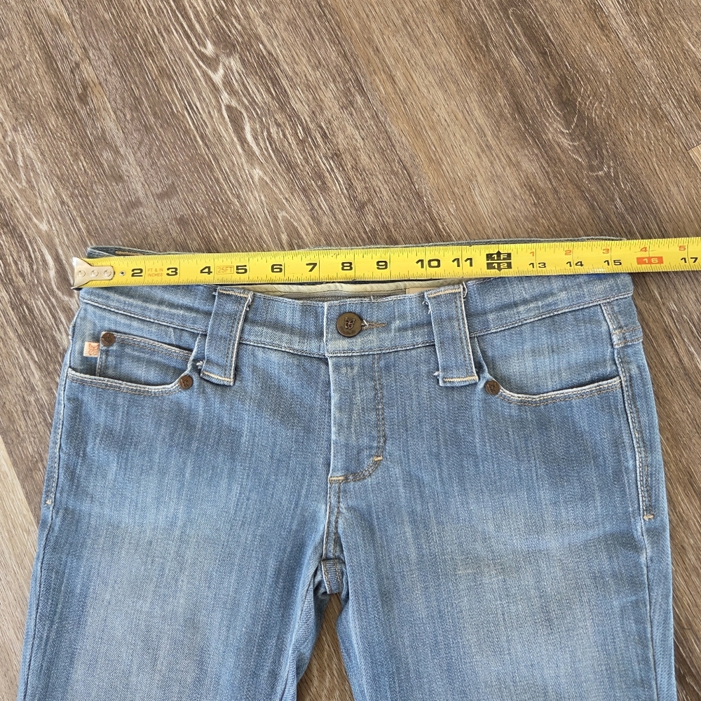 Frankie B. Limited Edition Blue Heart Pockets Low Rise Denim Jeans Y2K HTF 90's - Picture 12 of 16